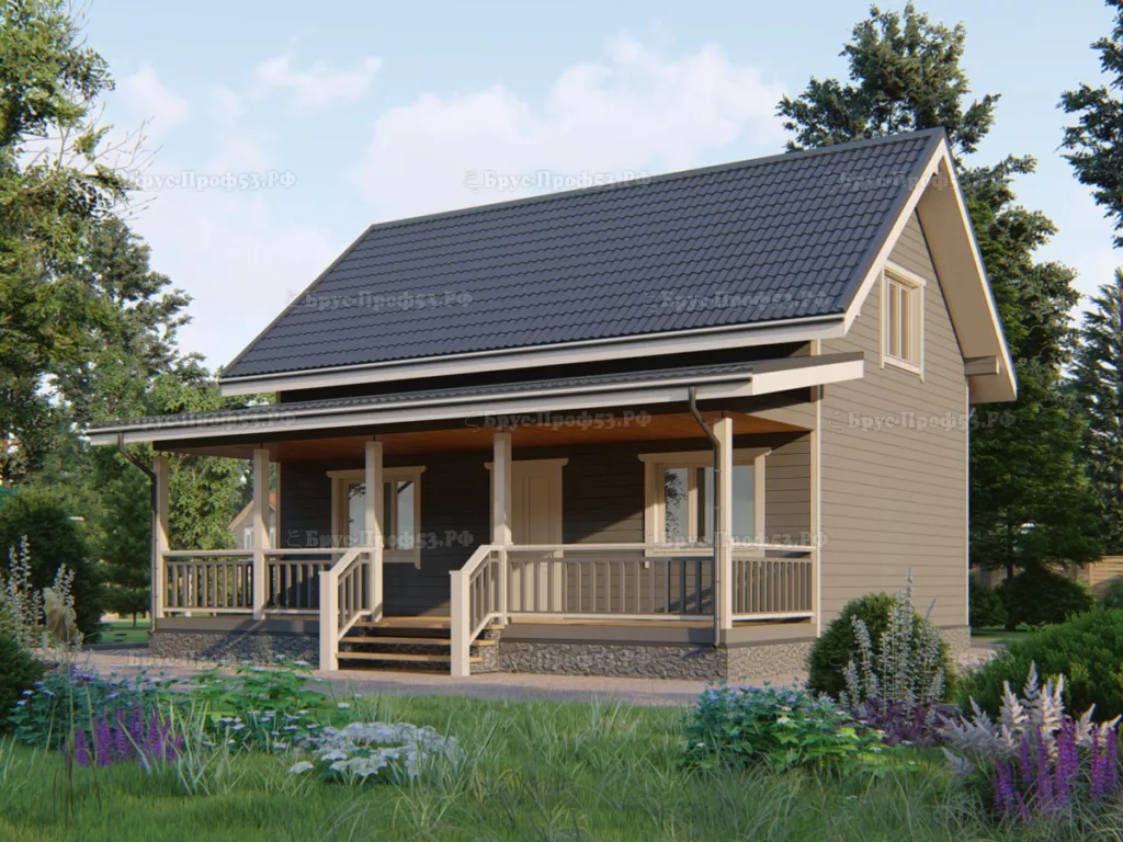 Каркасный дом Dk 206 — 116,7 м², 9×8.5 м