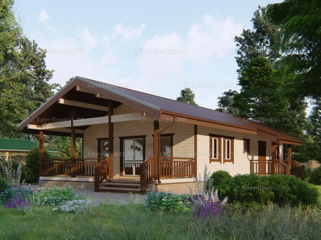 Каркасный дом Dk 212 — 115,9 м², 15×8 м